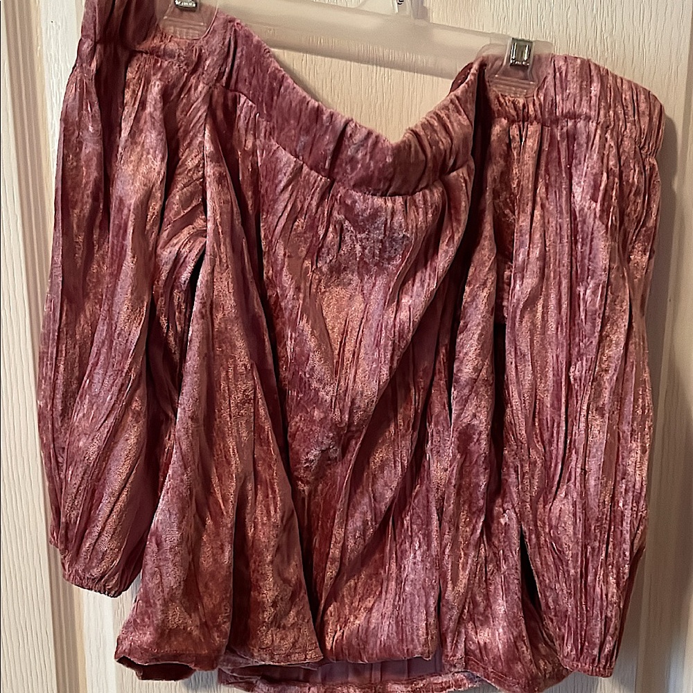 Velvet Off Shoulder Top